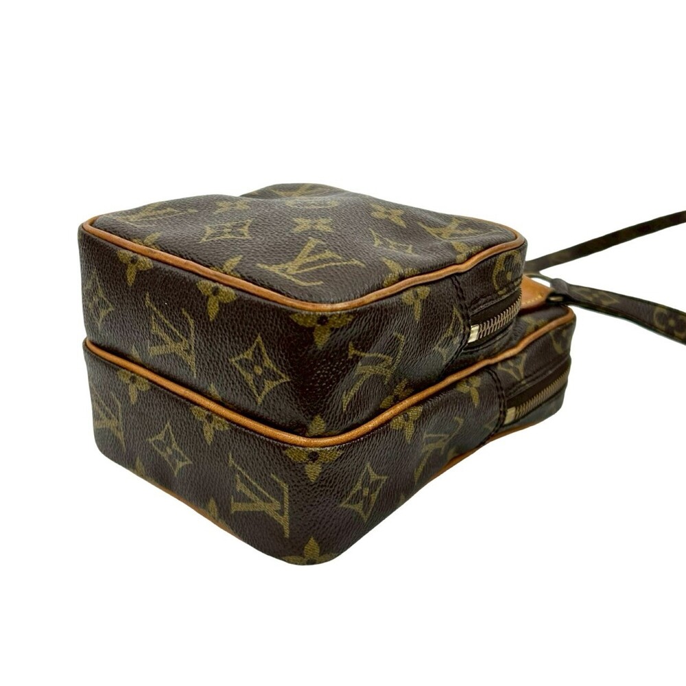 LOUIS VUITTON Authentic Brown Monogram Leather 2C Pochette Shoulder Bag - Picture 8 of 10